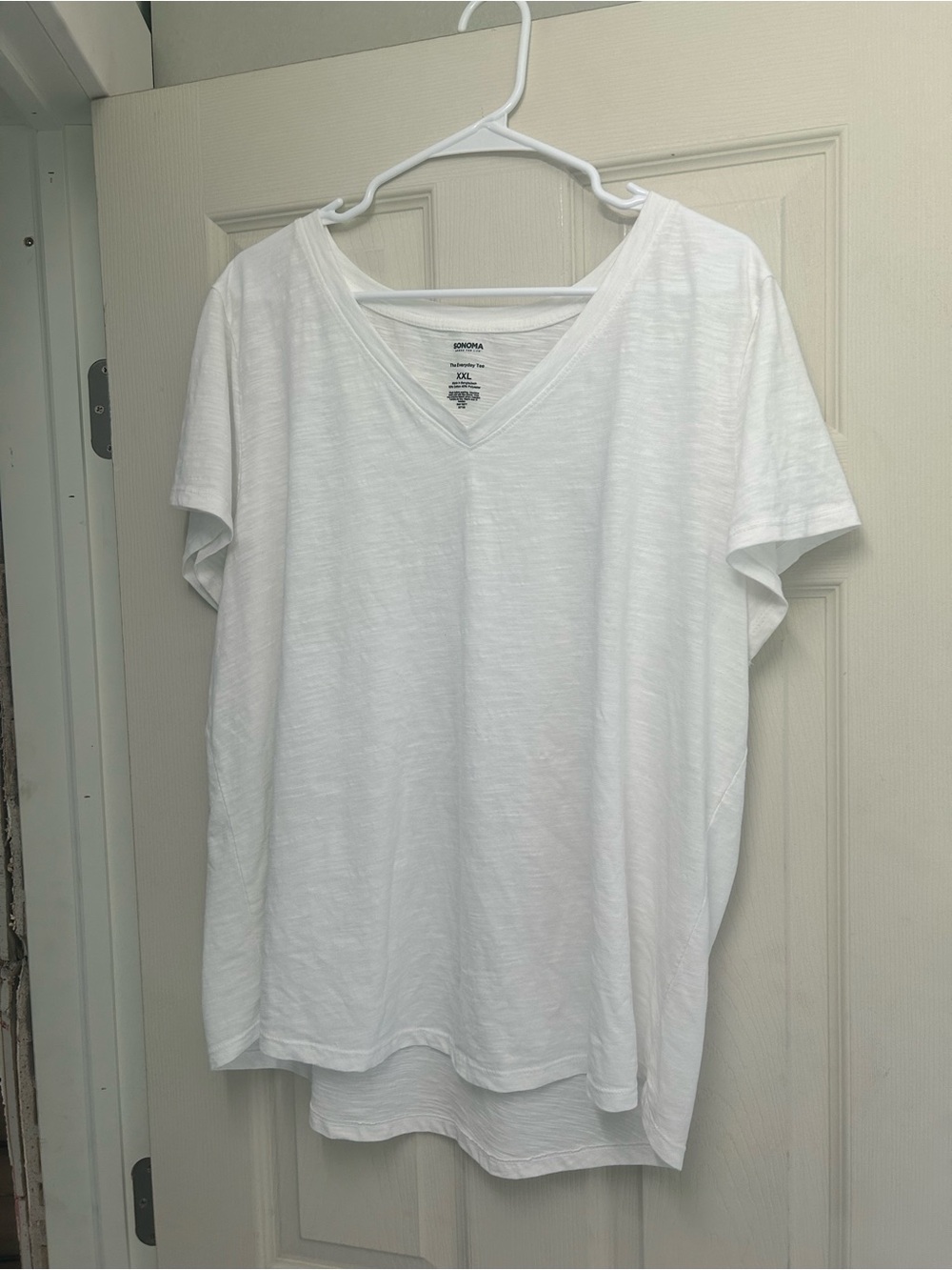 Sonoma White Short Sleeve V-Neck Tee
